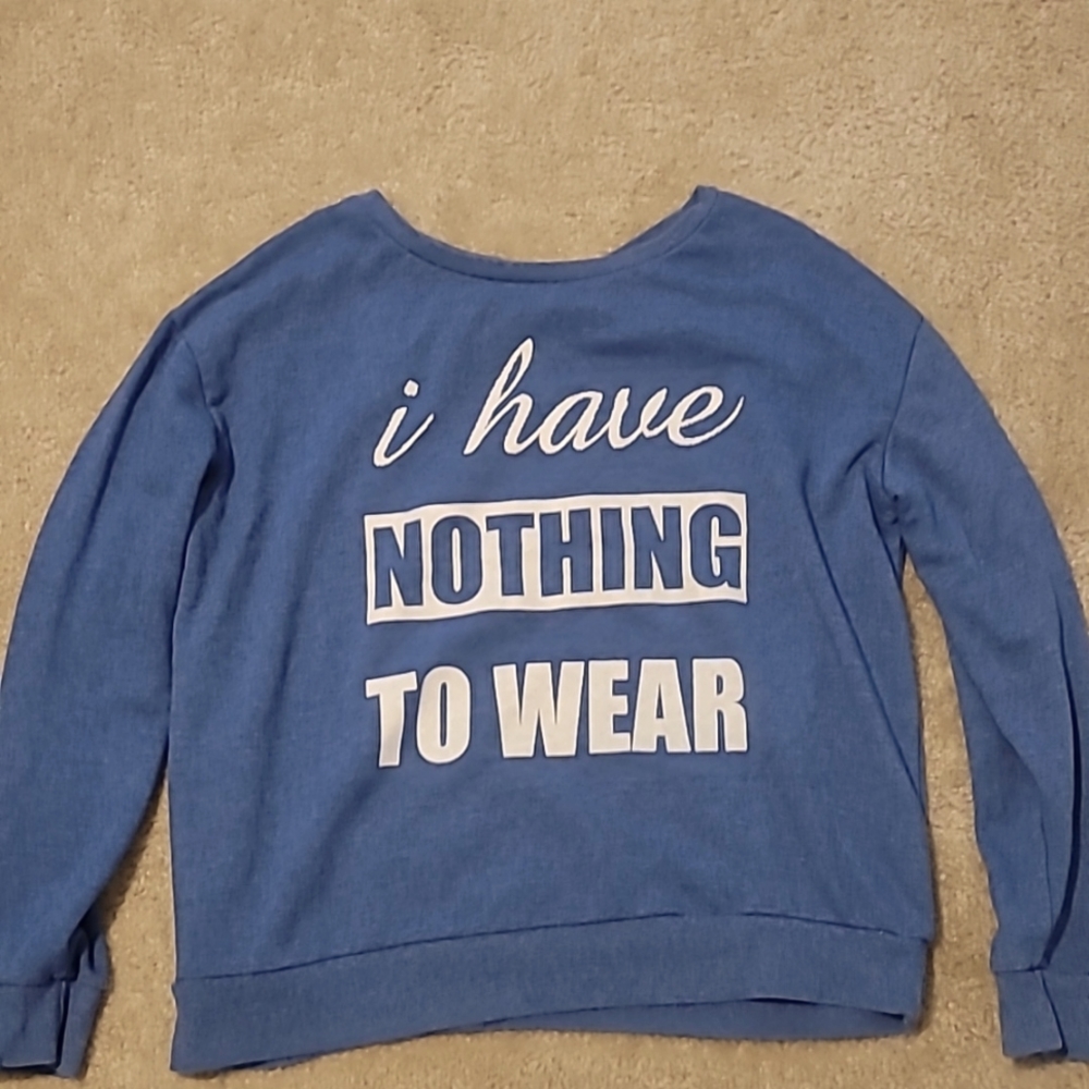 Blue sweater